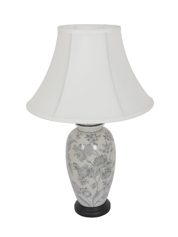 Inez Small Table Lamp in White/Black