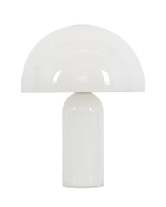 Dion 2 Light Table Lamp in Frosted White Glass