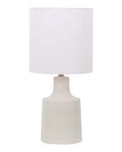 Kloss 1 Light Medium Table Lamp in White/Stone