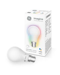 GE Imagine Sync 8W BC RGB LED Dimmable A60 Smart Globe