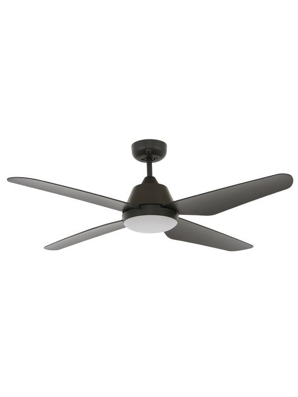 Aria 132cm Fan and LED Light with Remote in Black