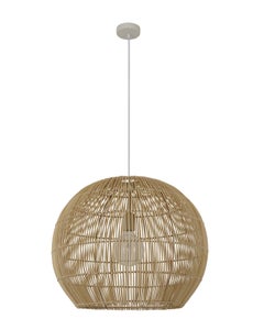 Herman 1 Light 600mm Round Pendant in Natural