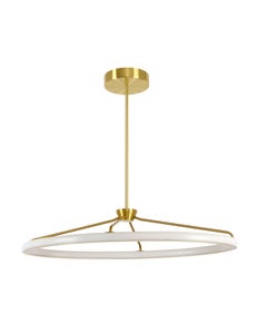 Palermo LED 800mm Colour Switching Pendant or Close to Ceiling Fitting in Brass
