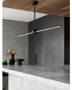 Enzo 1200mm LED Colour Switching Pendant in Black