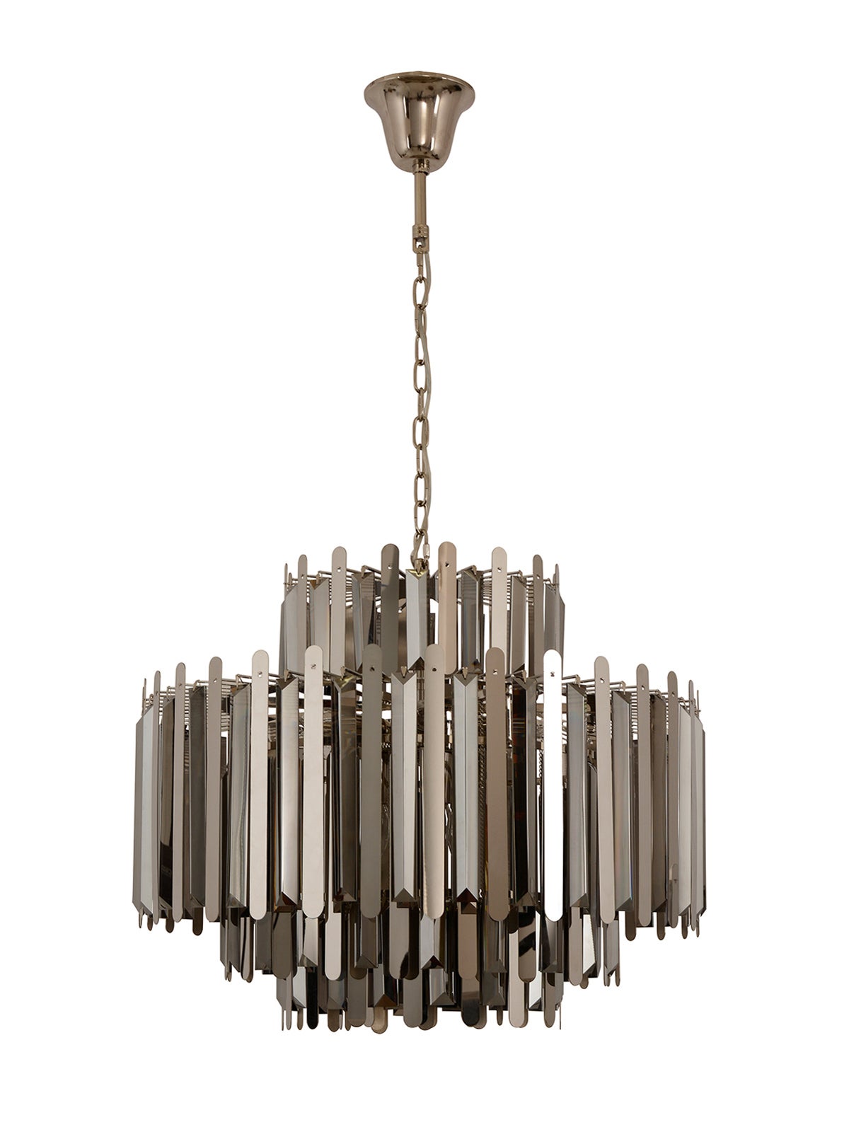 110V Elegant Ceiling Light Crystal Chandelier 10 Heads Home Decorative Lamp 