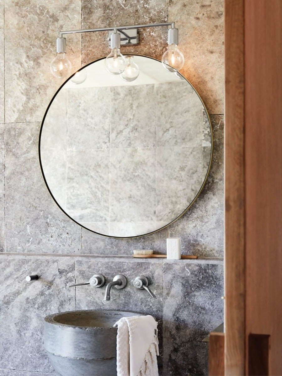Best vanity light for store round mirror