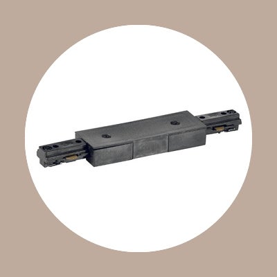 Centre Feed Track Joiner in Black