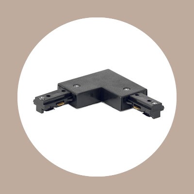 Right Angle Track Joiner in Black