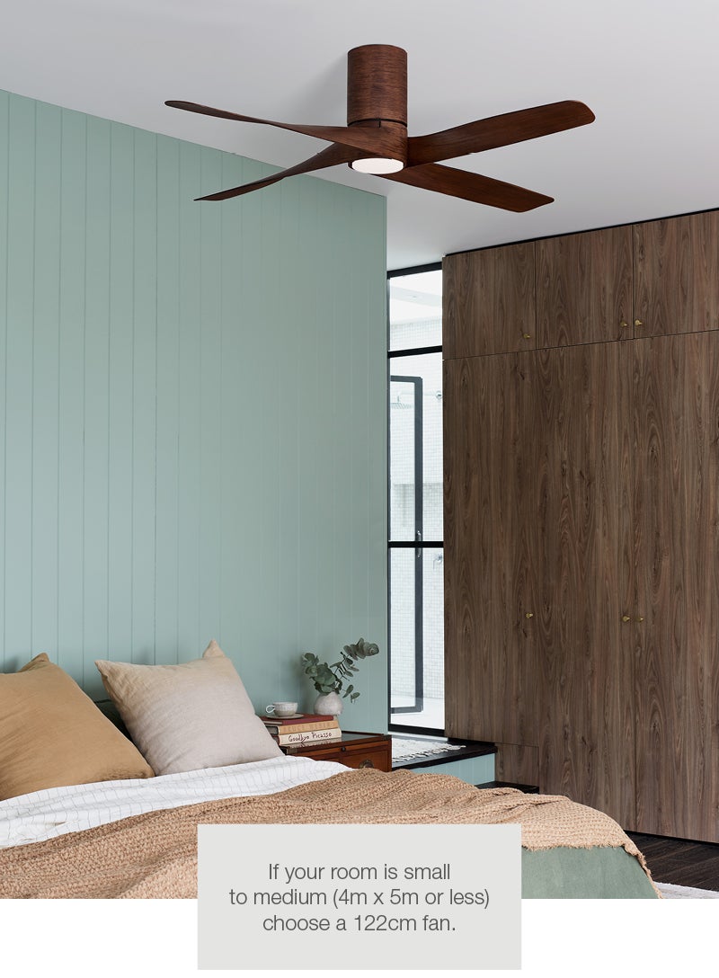 Riviera 132cm DC Fan with Light in Koa