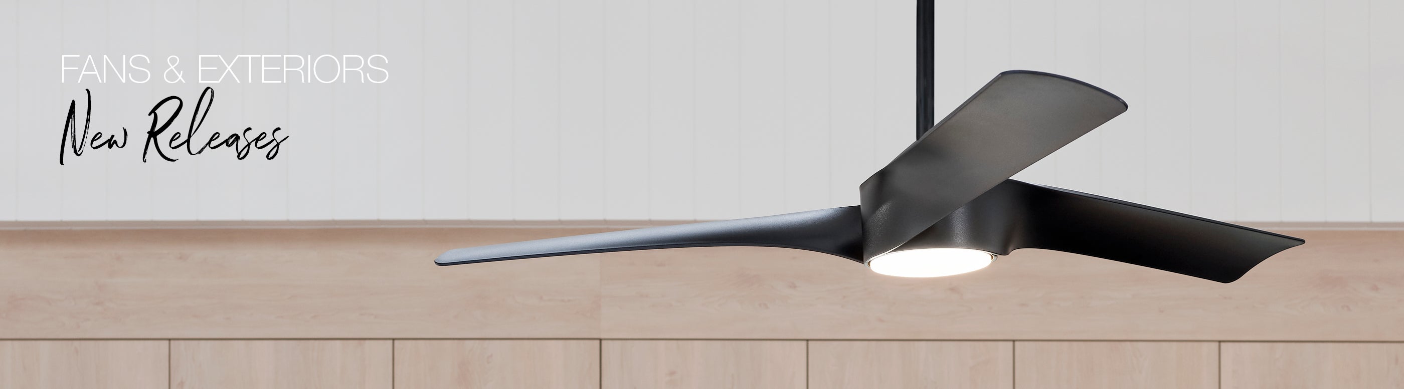 Line 132cm DC Fan with Light in Black