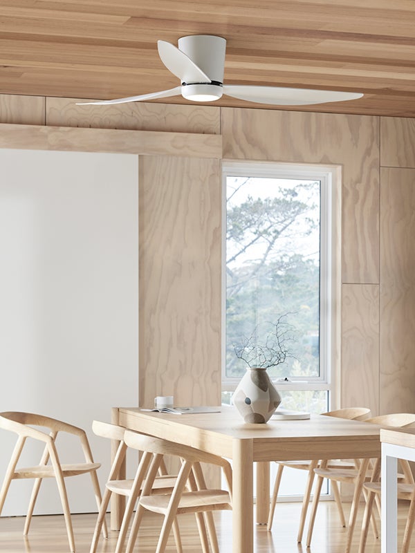 Array 137cm Direct Current Fan With Light In White