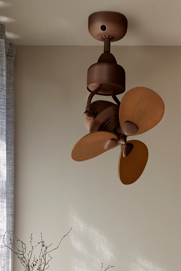 Havana 38cm Hanging Fan Only In Oil Rubbed Bronze With Koa Timber Blades