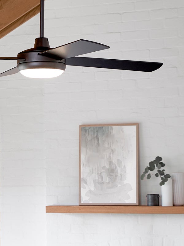 Futura 132cm Fan With Light In Black