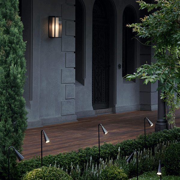 Washington Large Exterior Wall Sconce in Black