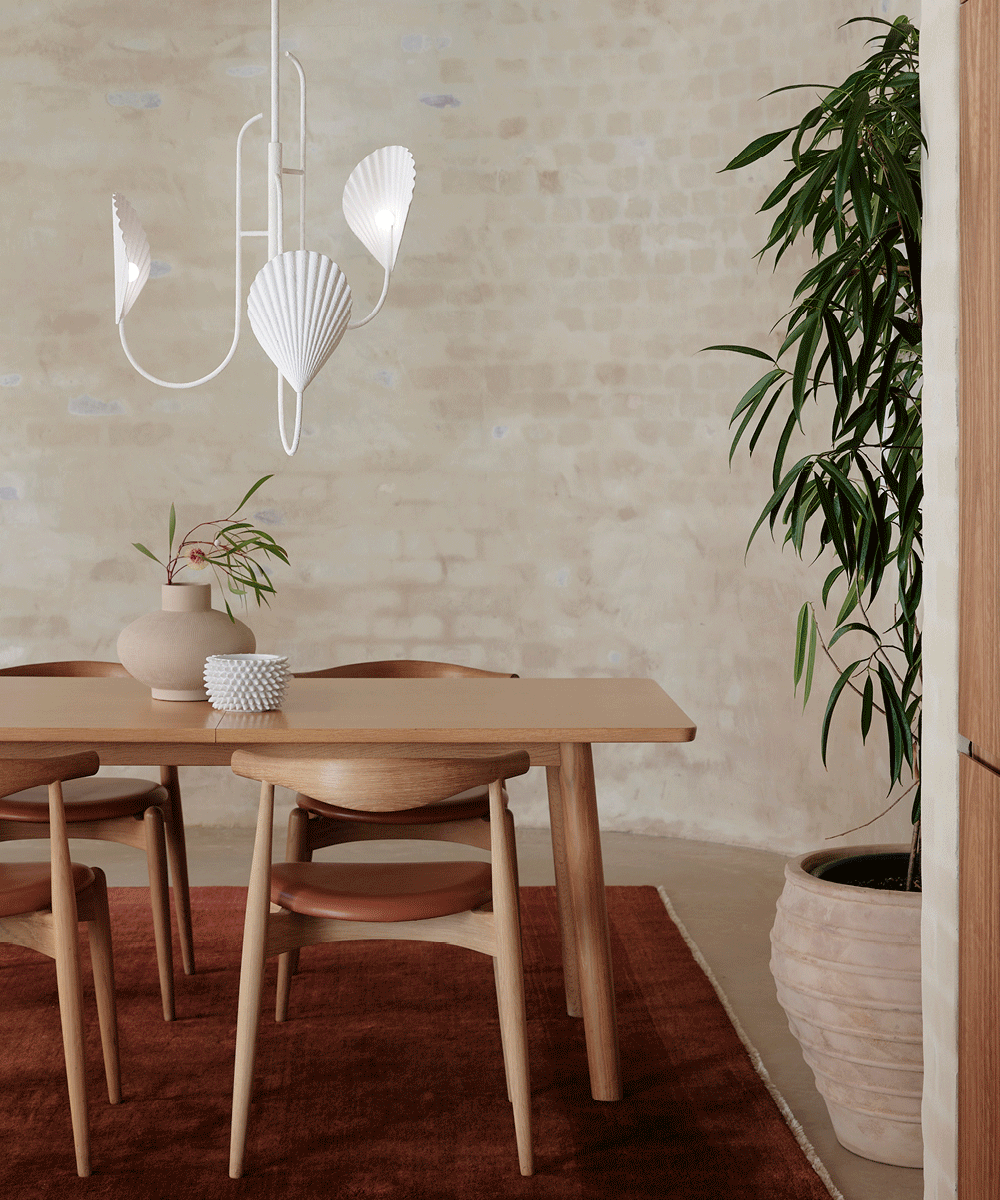 Caspian 3 Light LED Drop Pendant in Textured White