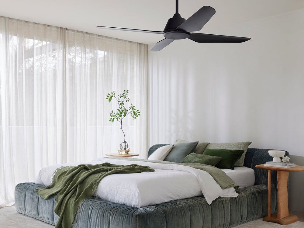 Aria 122cm Ceiling Fan in Black