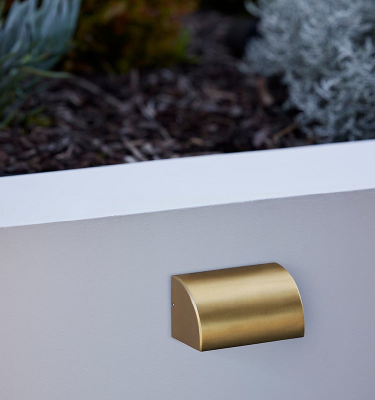 Made by Mayfair Seaside 12V Exterior Step Light in Aged Solid Brass