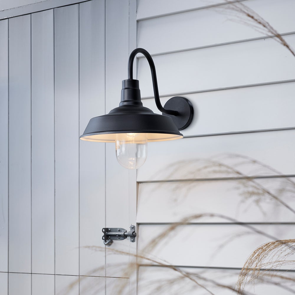 Portsea 1 Light Exterior Wall Bracket in Black