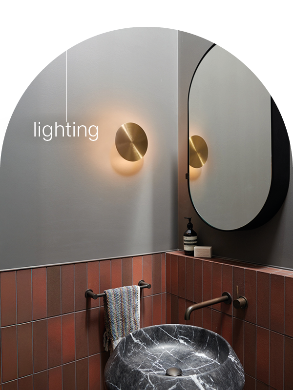 Equinox LED 200mm Wall Sconce in Brass