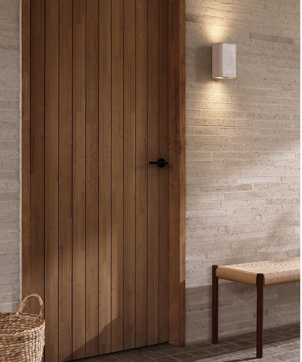 Flinders 2 Light Square Up/Down Exterior Wall Sconce in White