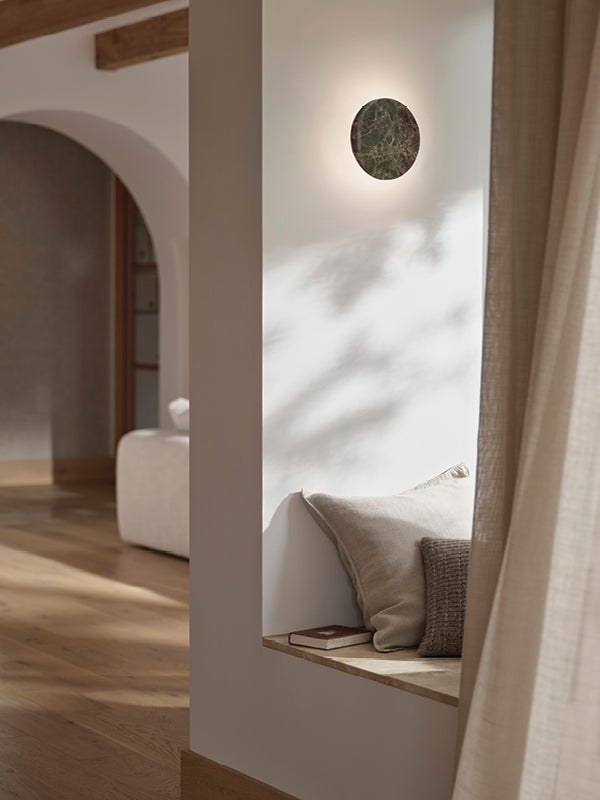 Equinox LED 200mm Wall Sconce in Brown Marble