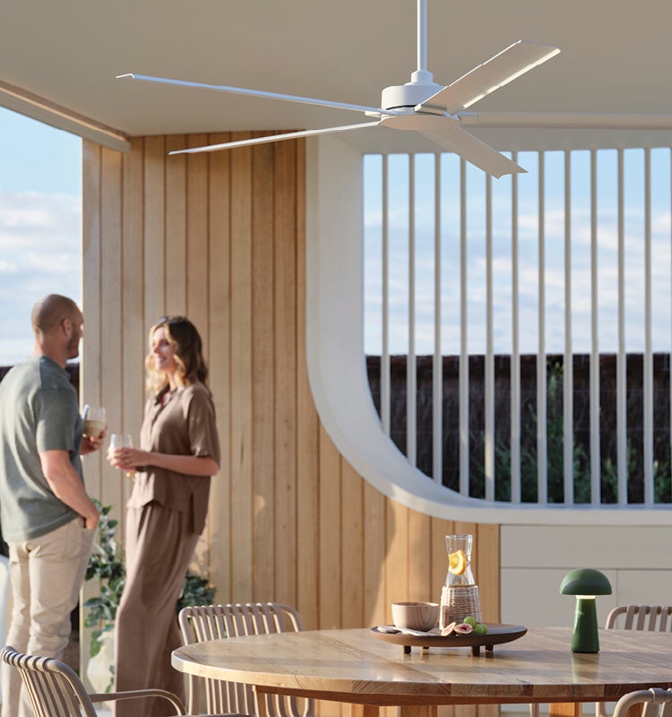 Monza 152cm DC Fan in White