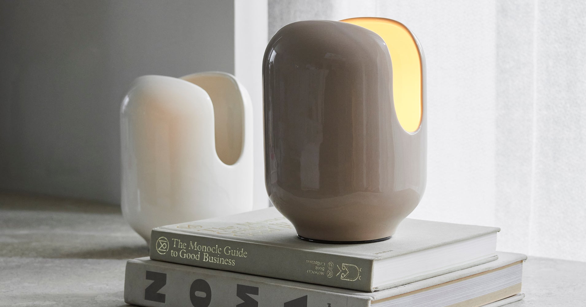 Batucada Table Lamp in Sand Grey