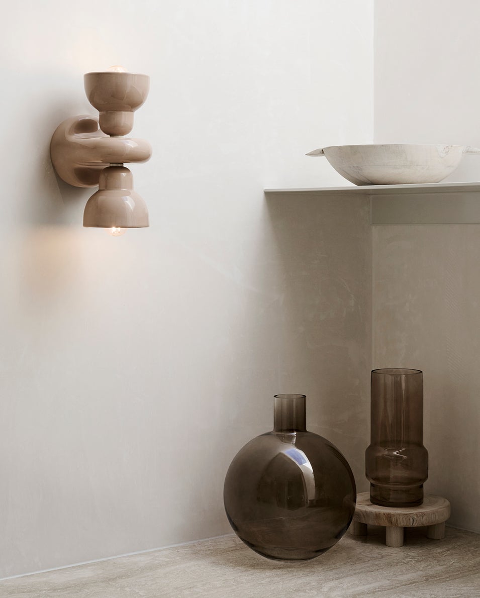 Berimbau 2 light Wall Light in Sand Grey