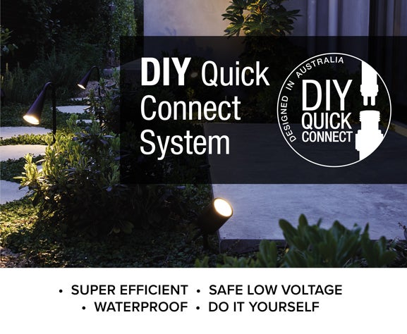 Designed in Australia, The DIY Quick Connect System is Super Efficient, A Safe Low Voltage and Waterproof. Do It Yourself!